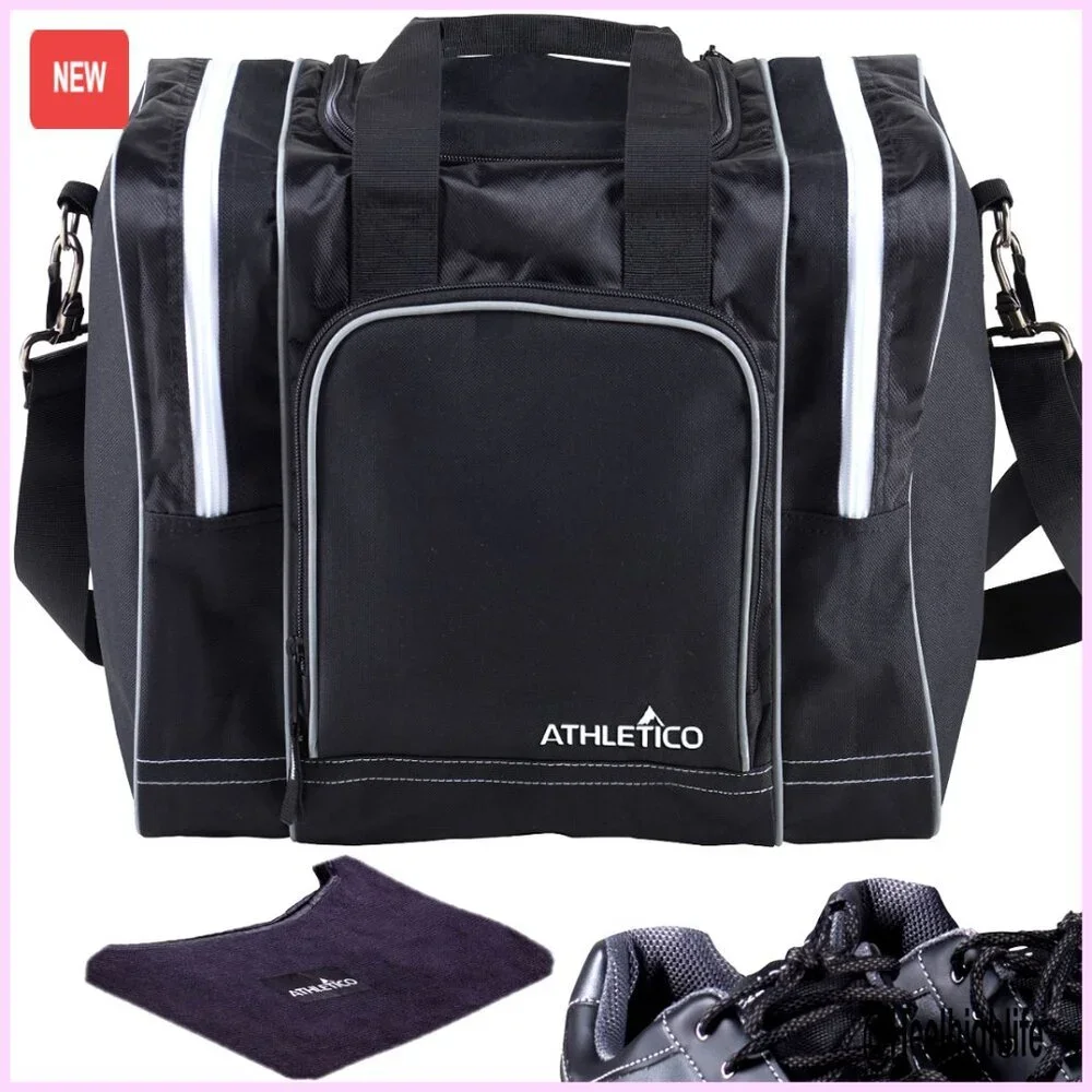 Bowling Tote with Seesaw Polisher, Microfiber Construction, Adjustable Strap